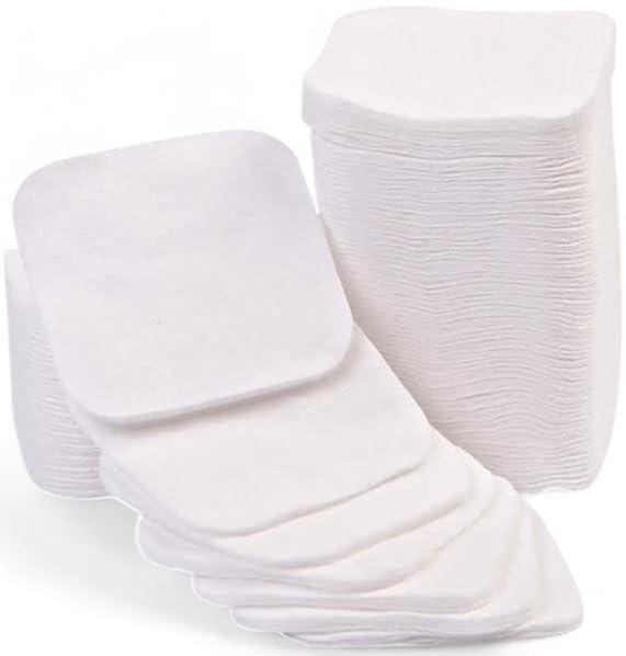 Pack of 40 Square Cotton Wool Pads - 100% Pure Cotton for Daily Cleansing, Toning & Moisturising
