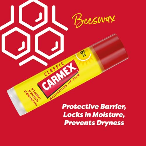 Carmex Classic Click Stick Lip Balm with SPF 15 for Moisturizing and Sun Protection (4.25 g) 4