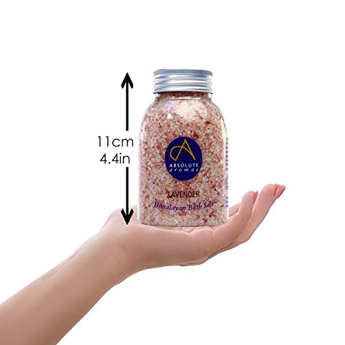 Absolute Aromas Lavender Bath Salts 290g - Pink Himalayan Salt with 100% Pure French Essential Oil