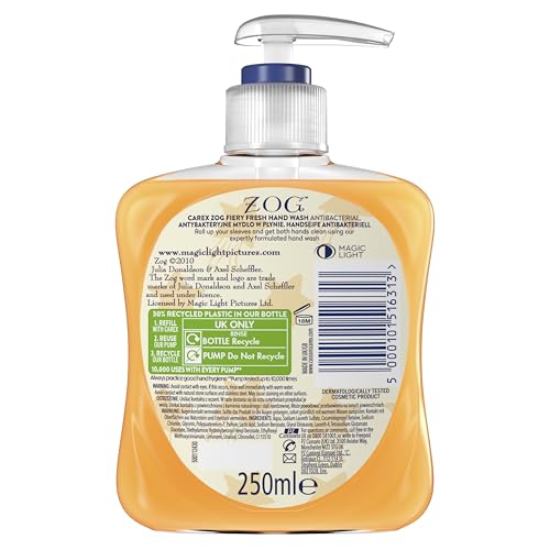 CAREX ZOG Fiery Fresh Antibacterial Hand Wash, Bulk Pack of 6, 1kg 3