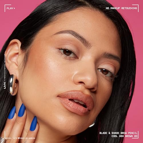 NYX Professional Makeup Blade & Shade Nano Brow Mechanical Pencil - Cool Ash Brown, 16HR Wear 10