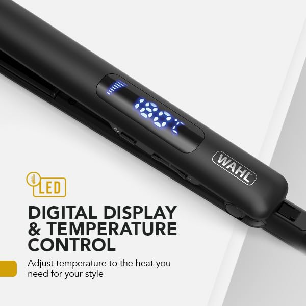 Wahl Hair Straightener with Argan Oil Infused Plates and Digital LED Display 3