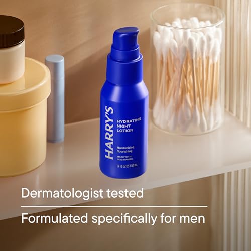 Harry's Hydrating Night Lotion - Lightweight 50ml Night Moisturiser for Face