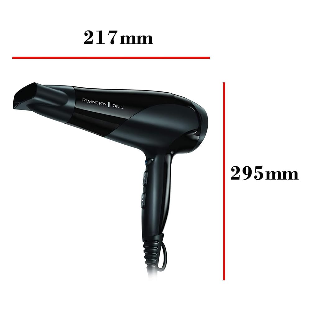 Remington Ionic Dry Hair Dryer 2200 Watt with Diffuser and Styling Nozzle 9