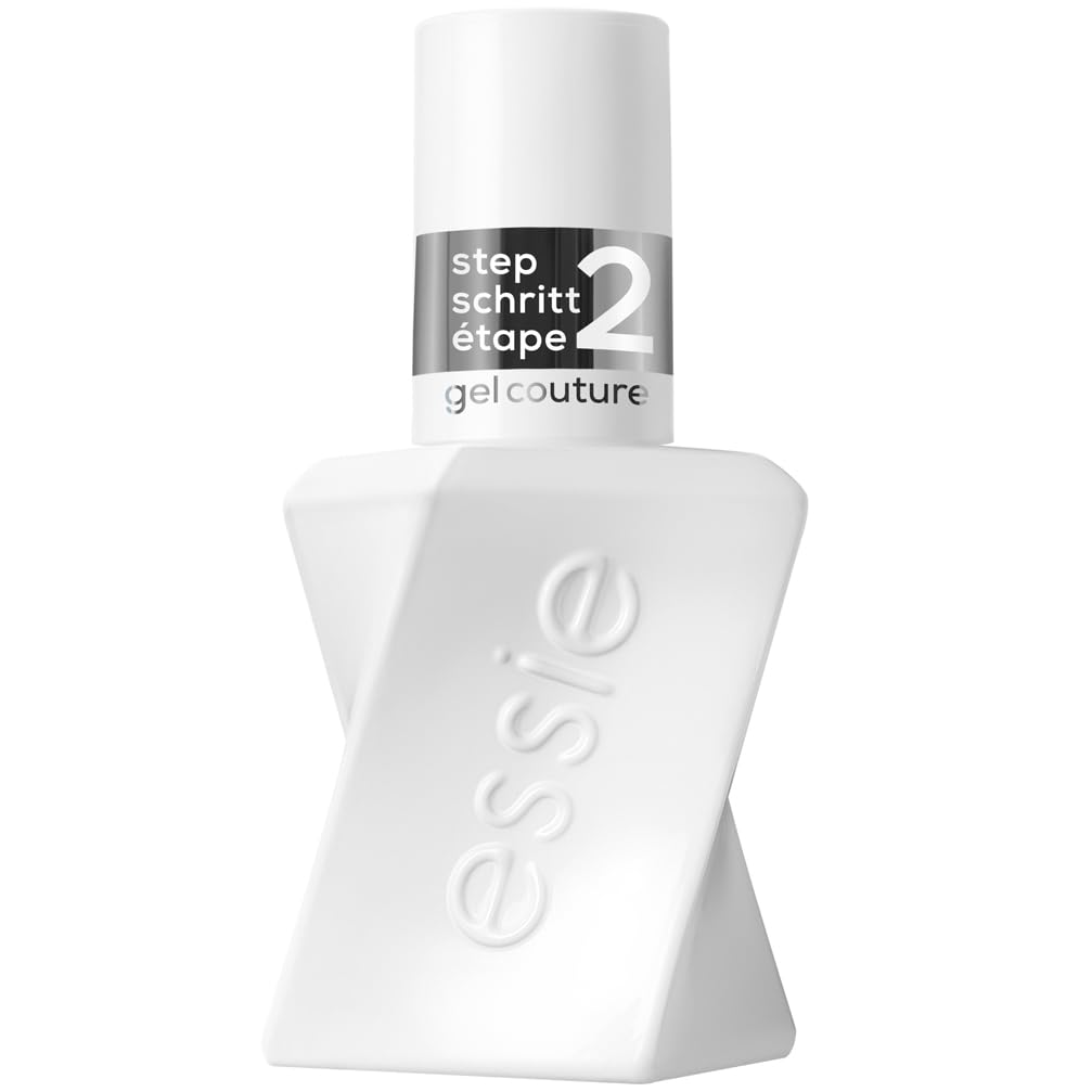 Gel by essie Nagellack, glänzender Überlack, klarer Überlack, Gel Couture, bis zu 15 Tage Haltbarkeit, kein UV-Licht erforderlich, lang anhaltender Hochglanz-Nagellack, 13,5 ml