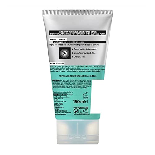 L'Oréal Men Expert Hydra Energetic Deep Exfoliating Face Scrub for Men 100 ml