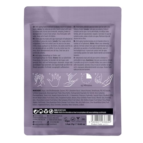 MASKOLOGY Hydrating Hand Mask with Argan Oil & Apple Extract | Anti-Ageing Treatment