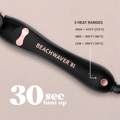 Beachwaver Co. B1 Automatic Rotating Curling Iron - 1-Inch Barrel, Midnight Rose 3