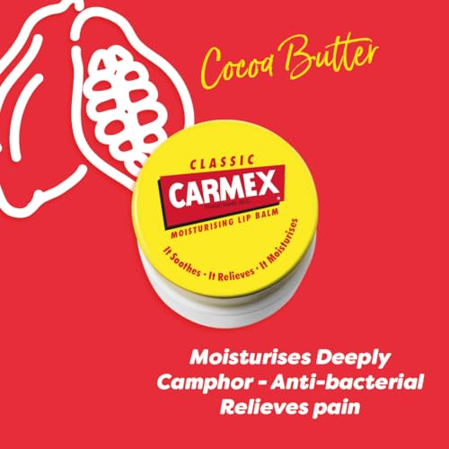 Carmex CLASSIC Moisturising Lip Balm for Dry and Chapped Lips 7.5g 4