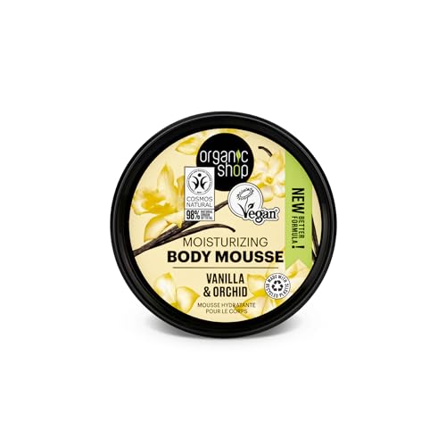 Organic Shop Moisturizing Body Mousse with Vanilla & Orchid, 250 ml