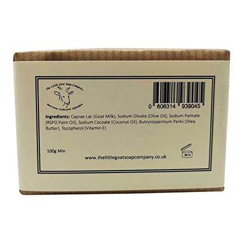 The Little Goat Soap Company Unscented Simply Goat Milk Soap for Sensitive Skin 100g