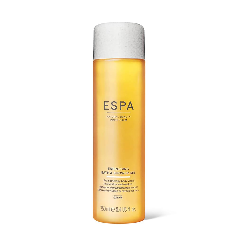 ESPA | Belebendes Bade- und Duschgel | 250 ml | Pfefferminze, Eukalyptus &amp; Rosmarin | Schäumendes Gel mit erfrischendem Duft | Regenerierend &amp; belebend | Aromatherapie | Vegan