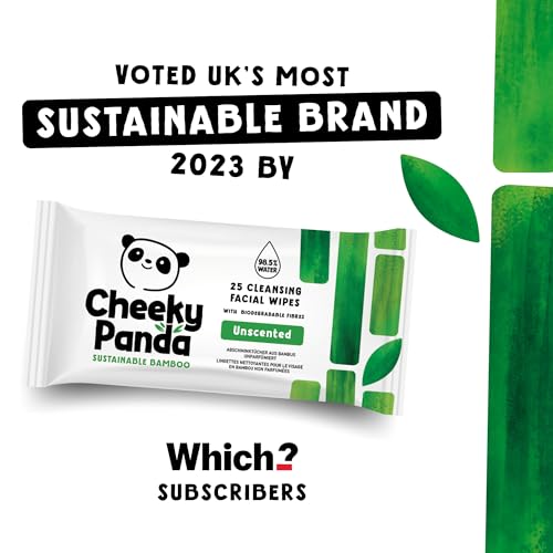 The Cheeky Panda Bamboo Facial Make Up Remover Wipes, Unscented, Pack of 25 9