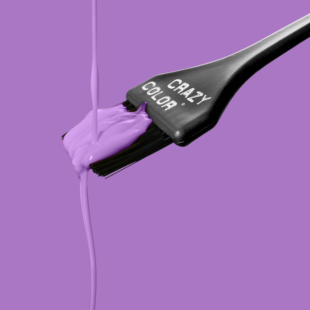 Crazy Color Lavender Semi-Permanent Hair Dye - Highly Pigmented Purple Conditioner 3