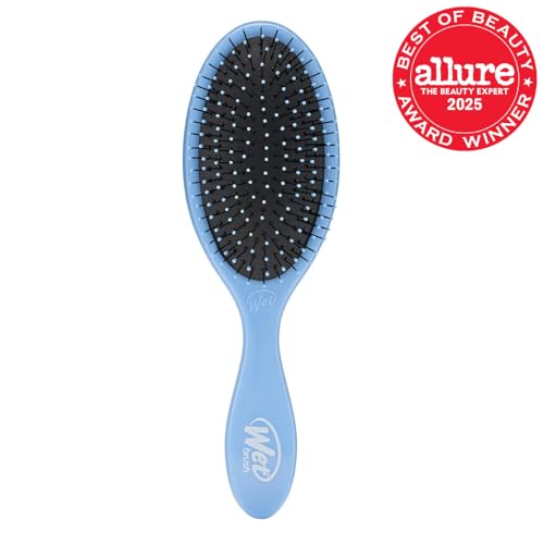 Wet Brush Original Entwirrungsbürste, Himmelblau, für alle Haartypen, ultraweiche IntelliFlex-Borsten gleiten mühelos durch Knoten, schmerzfreier Kamm für Männer, Frauen, Jungen und Mädchen