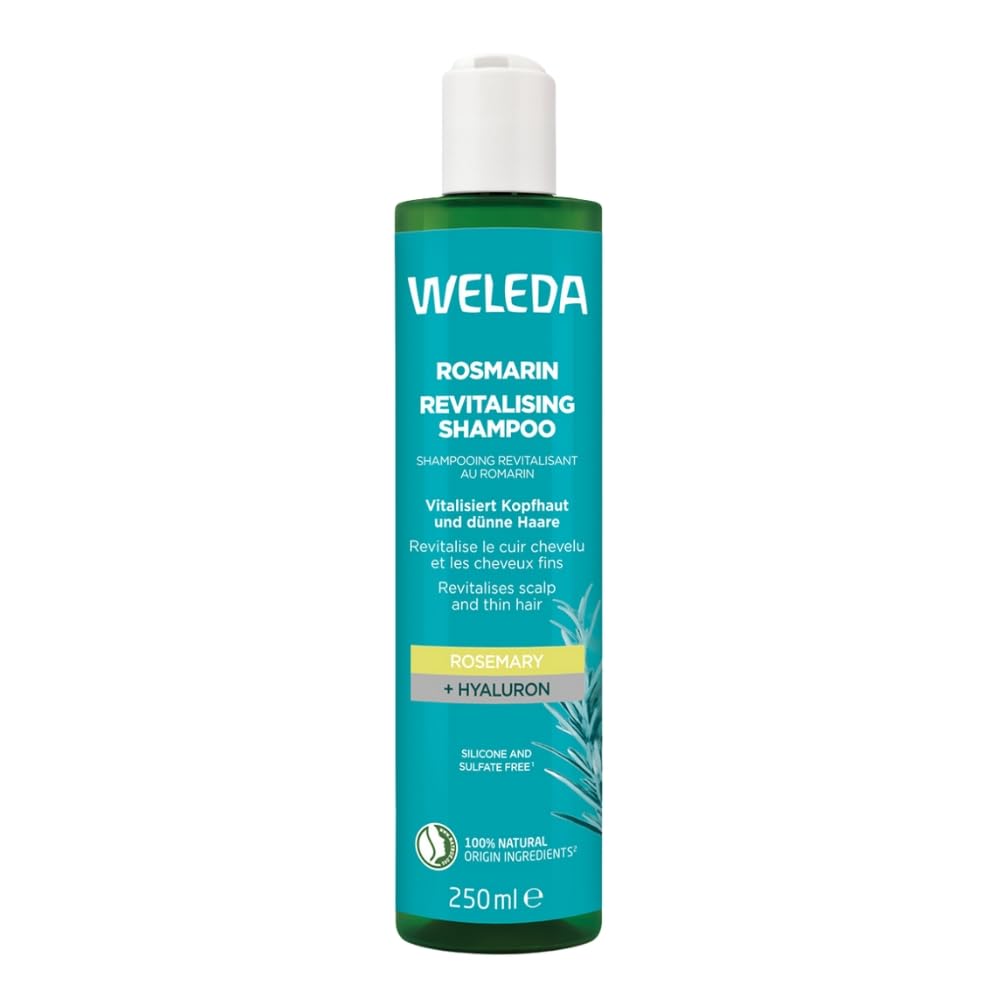 Weleda Rosemary Oil Revitalising Shampoo for Thinning Hair, Natural & Organic, 250ml