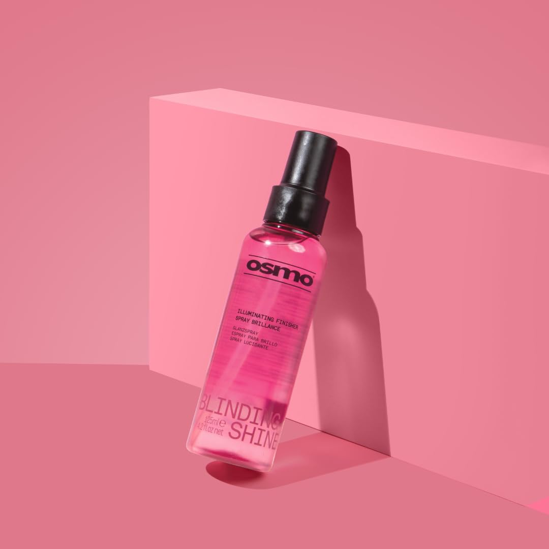 OSMO Blinding Illuminating Finisher Spray | High Gloss Frizz Control with Moringa Oil & Silk Protein 10