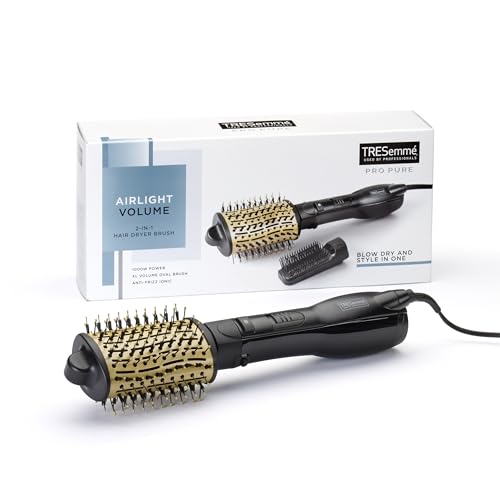 TRESemme 2-in-1 Hair Dryer Brush with Oval Volumizing Brush and Ionic Technology