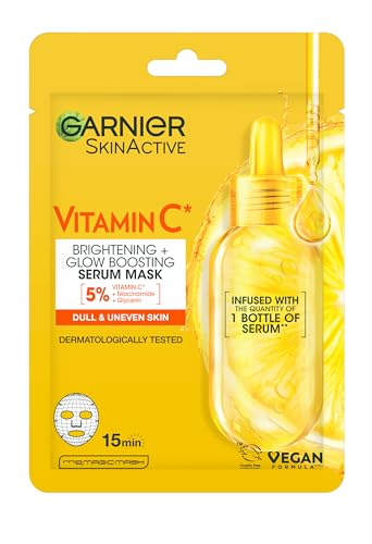 Garnier 12-Piece Sheet Mask Gift Set: Hydrating Face & Eye Masks with Hyaluronic Acid 16
