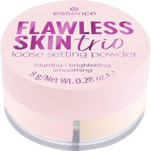essence FLAWLESS SKIN Trio Loose Setting Powder - Brightening & Natural Finish