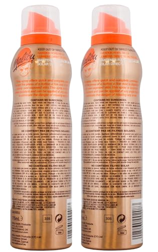 Malibu Sun Fast Tan Continuous Tanning Oil with Coconut Spray for Easy Application
