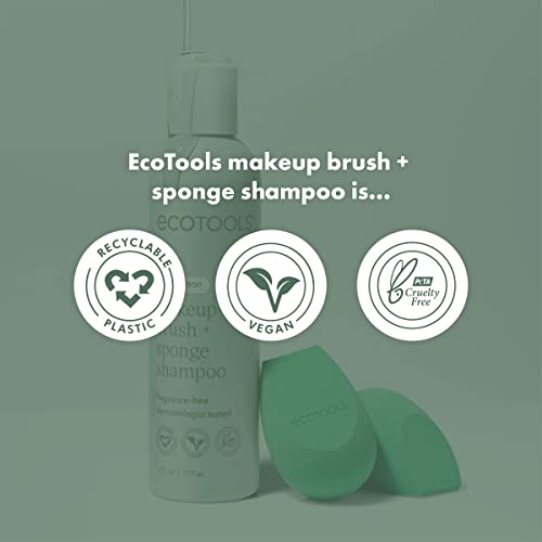 EcoTools Makeup Brush Shampoo Cleansing Gel for Makeup Tools, 177ml 8