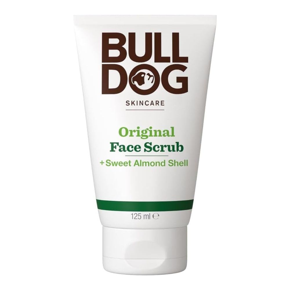 BULLDOG SKINCARE Original Gesichtspeeling für Männer, Peeling mit Mandelschalen, 125 ml
