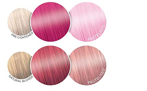 Knight &amp; Wilson Colour-Freedom 150ml Pink Pizazz Semi-Permanente Haarfarbe - Ultra-Brillante, vegane Farbmaske mit Glanzverstärker-Komplex - Ammoniakfreie Farbe, hält bis zu 6-10 Haarwäschen 9