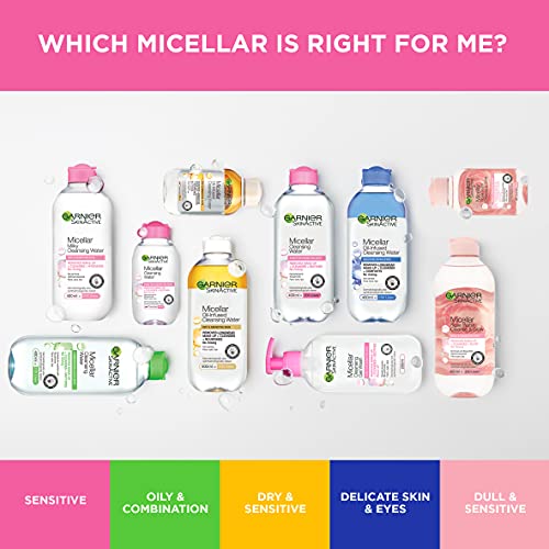 Garnier Micellar Cleansing Water, Oil-Infused for Makeup Removal, 400ml 10