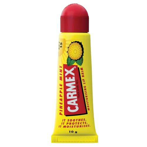 Carmex Moisturising Lip Balm Tube with SPF 15 - Pineapple Mint, 11.6ml
