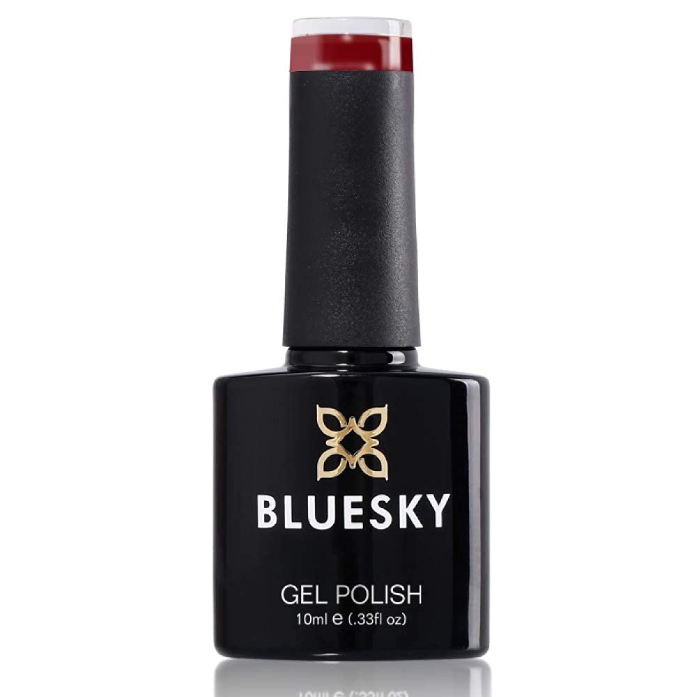 BLUESKY Gel Nail Polish, Sergeant 63924, Dark Red, 10 ml, 21 Day High-Gloss Wear 3