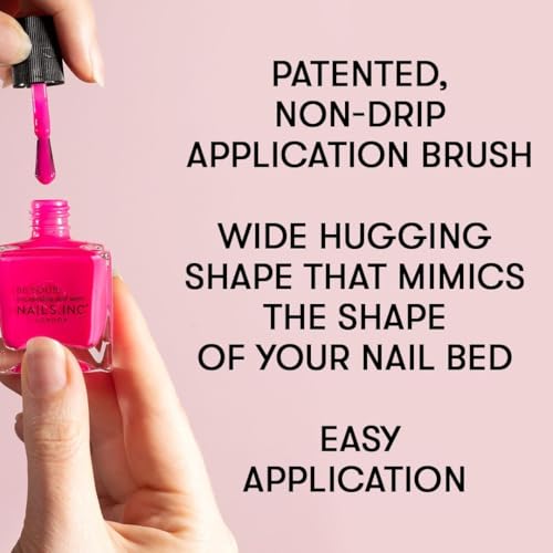 Nails Inc My Golden Hour Duo & Stickers for Long Lasting Glossy Nail Colour 10