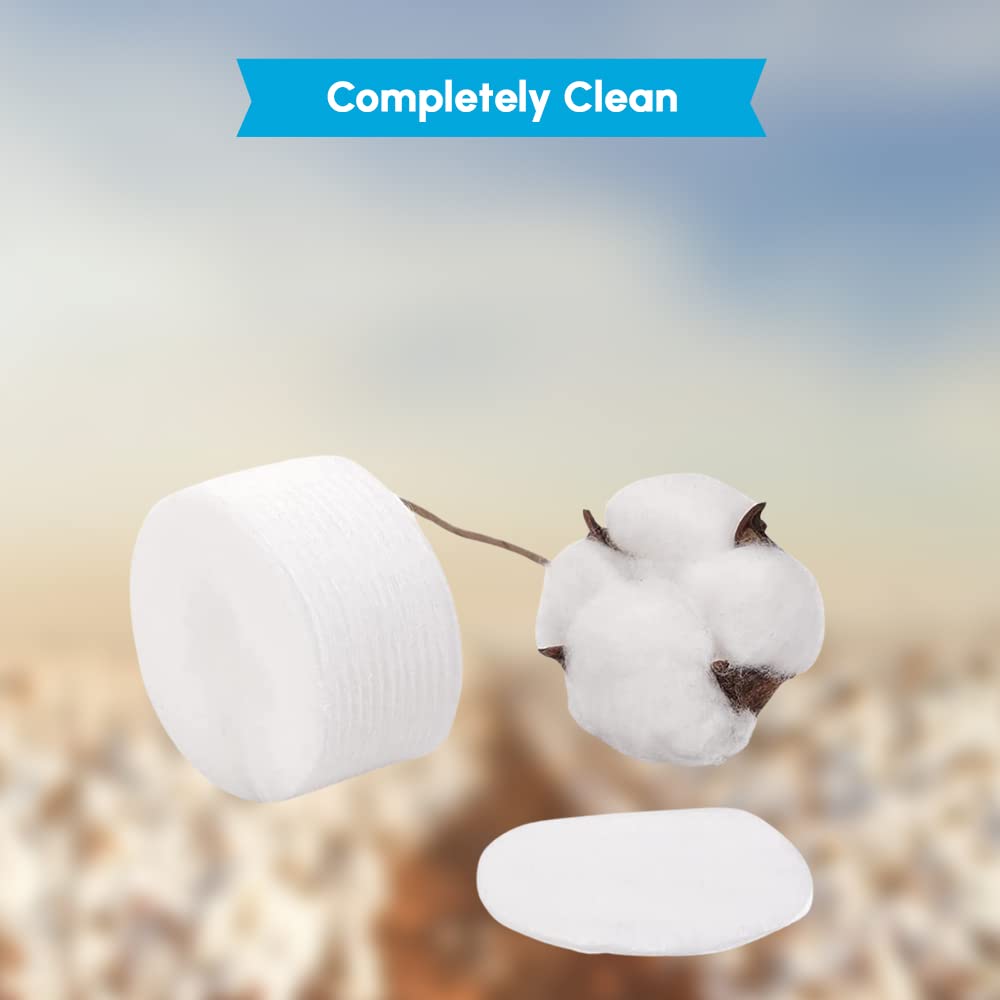 1ABOVE 240-Pack Round Cotton Wool Pads: 100% Pure Cotton for Gentle Facial Cleansing & Makeup Removal 5