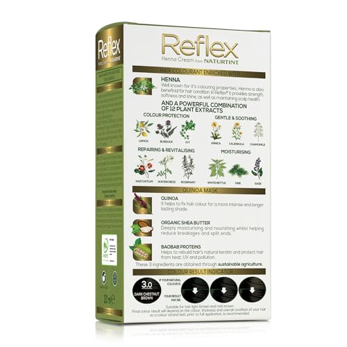 Naturtint Reflex Semi-Permanent Hair Colour - 3.0 Dark Chestnut Brown 3