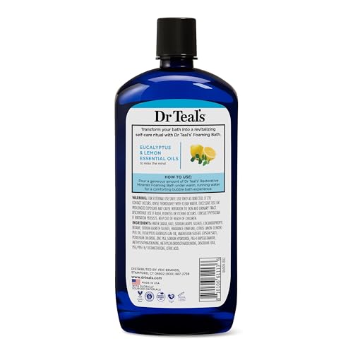 Dr Teal's Restorative Minerals Epsom Foaming Bath Liquid, 1 Litre 4