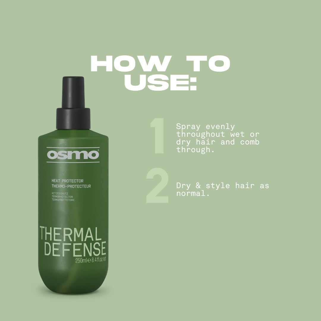 Osmo Thermal Defense Heat Protectant Spray | Vegan Formula | Protects up to 200°C 3