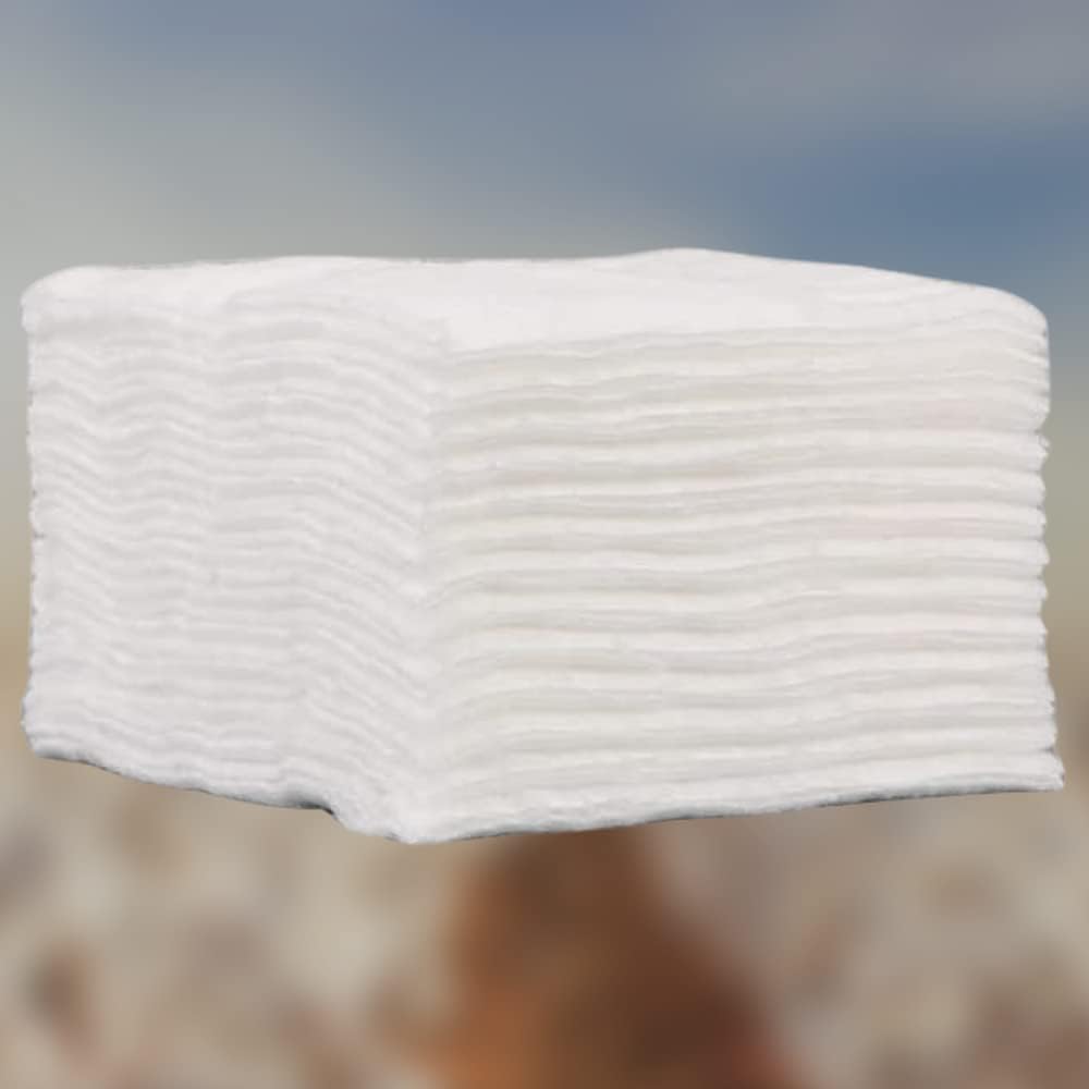 Pack of 40 Square Cotton Wool Pads - 100% Pure Cotton for Daily Cleansing, Toning & Moisturising 5