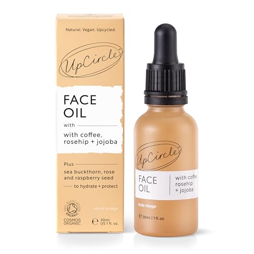 UpCircle Bio-Gesichtsöl mit Kaffee, Hagebutte und Jojoba 30 ml – Natürliche Feuchtigkeitspflege