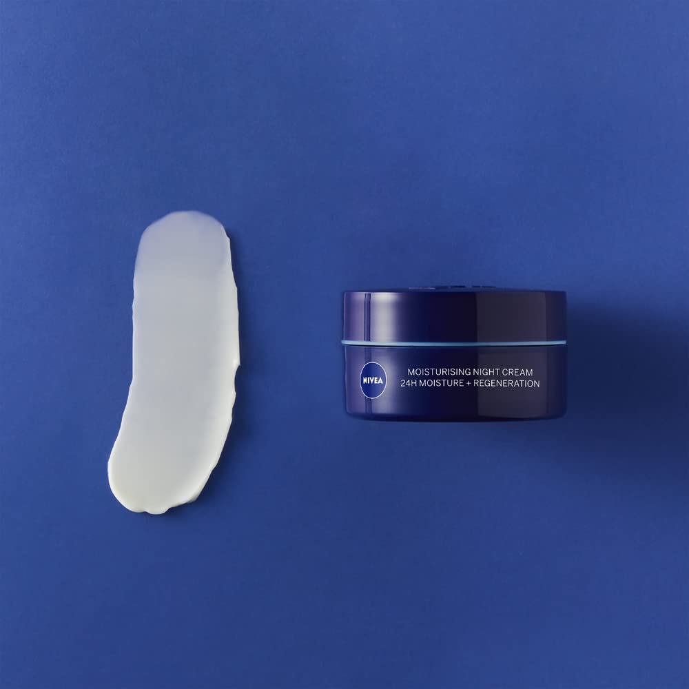 NIVEA Moisturising Night Cream (50ml) with Pro Vitamin B5 & Vitamin E for Normal Skin 4