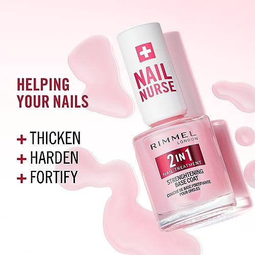 Rimmel London Nail Nurse 2 in 1 Base Coat & Strengthener with Biotin and Amethyst 3