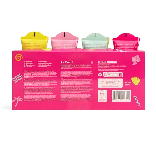 Barbie Body Wash Gift Set - 4 x 75ml - Sweet Pineapple Fragrance 3