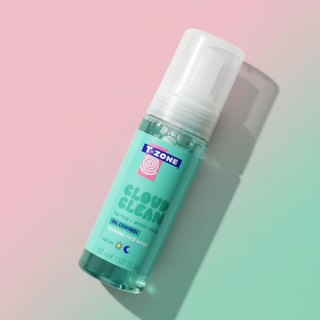 T-Zone Teebaumöl &amp; Hamamelis Schäumendes Gesichtswaschgel 150ml - Sanfte Reinigung mit 7