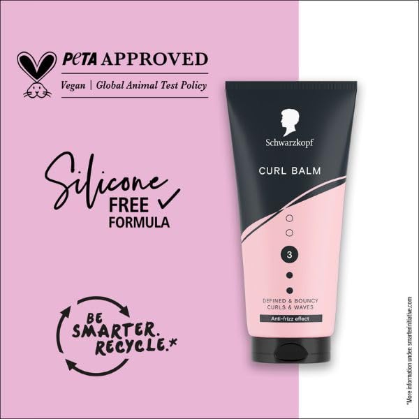Schwarzkopf Curl Balm 150 ml, Haarstyling für lockiges Haar, definiert und schwungvoll 4