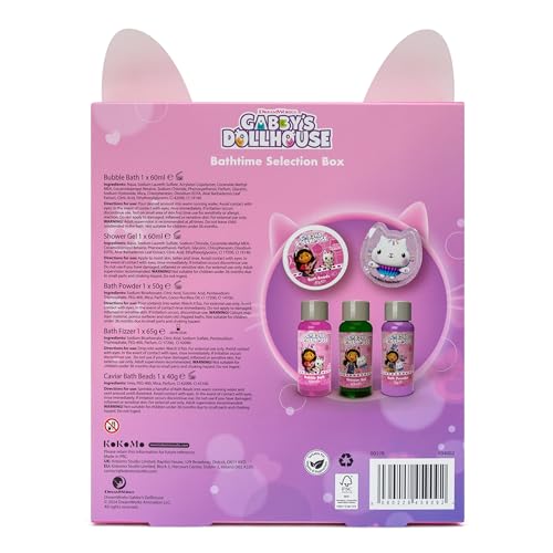 DREAMWORKS GABBY'S DOLLHOUSE Children's Bath Selection Box Gift Set 3
