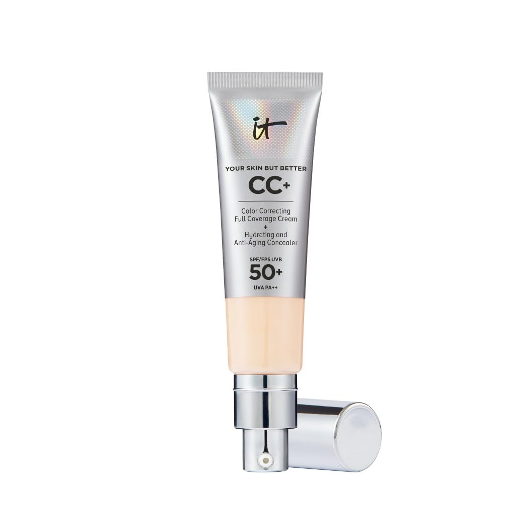 IT Cosmetics Your Skin But Better CC+ Cream Full Coverage Foundation SPF 50, Fair Light, 32ml