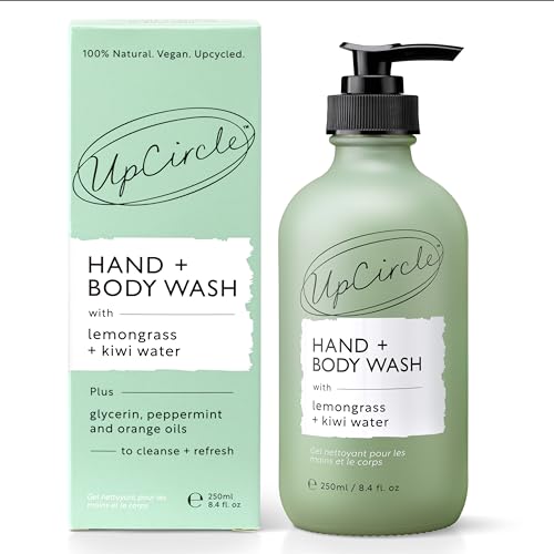 UPCIRCLE Hand + Body Wash with Kiwi Water 250ml for Soothing and Protecting