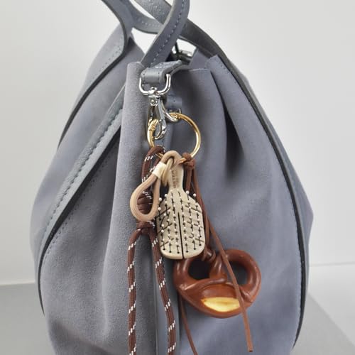 Beter Pack of 3 Natural Fiber Charm Detangling Brushes (XSS Size) with Hanging Chain