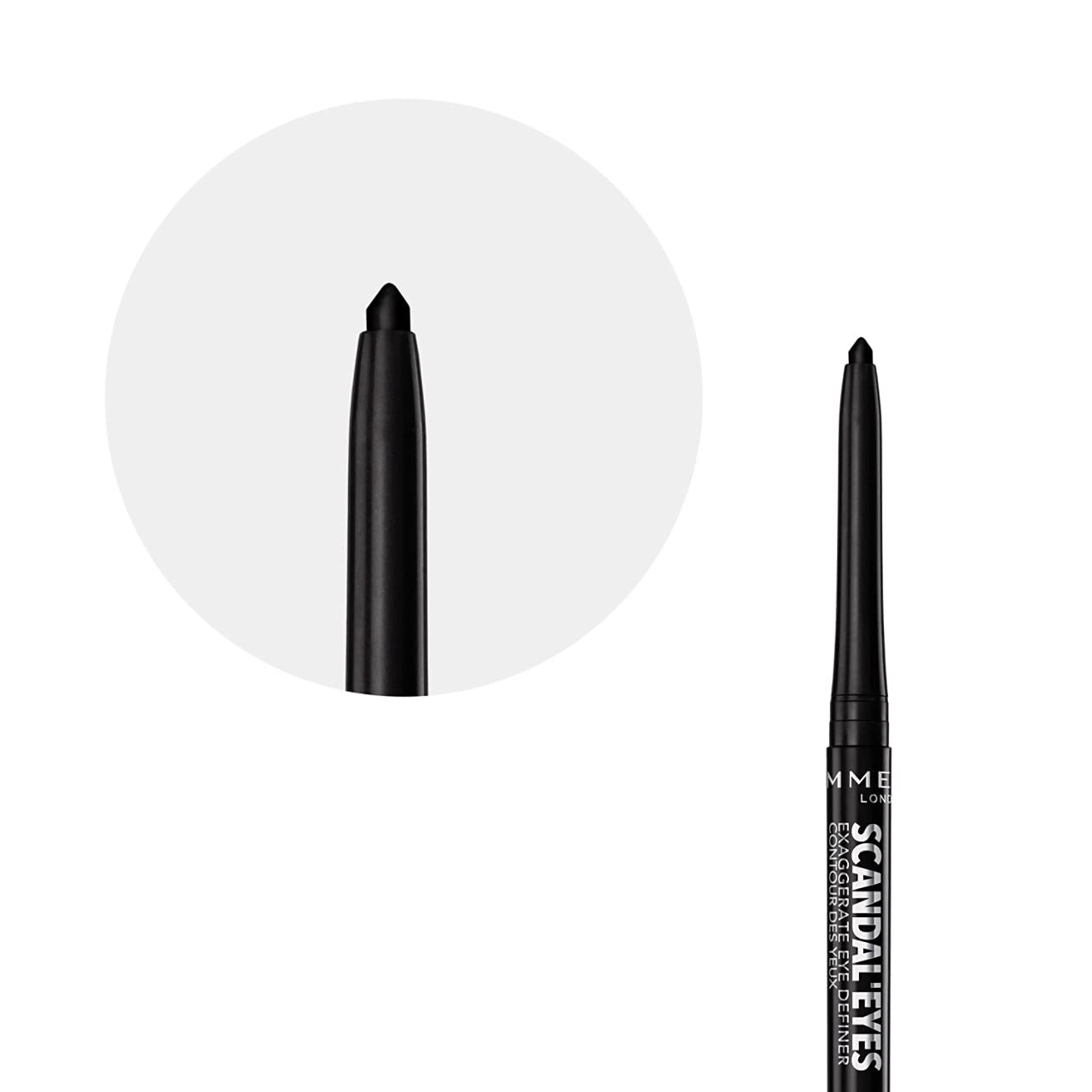 Rimmel London Scandaleyes Exaggerate Eye Definer Eyeliner, 001 Intense Black, 0.35g 4