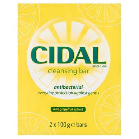 CIDAL Antibakterielle Seife mit Grapefruitextrakt - 2 x 100g Seifenstücke