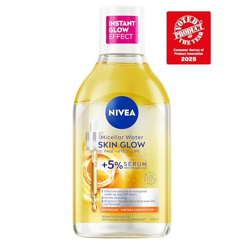 NIVEA Skin Glow Serum Infused Micellar Water for Sensitive Skin (400ml) 7